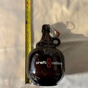 Brown Glass Jug with seal